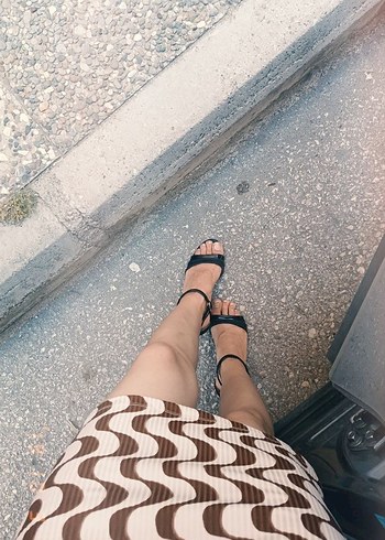 kahverengi elbise - Görsel 3