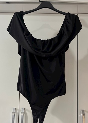 Siyah Drapeli Straplez Kadın Bluz çıtçıtlı