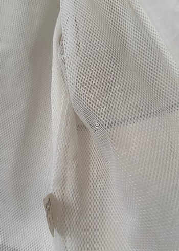 Düğmeli Midi Beyaz Ceket - Görsel 6