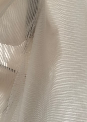 Düğmeli Midi Beyaz Ceket - Görsel 5