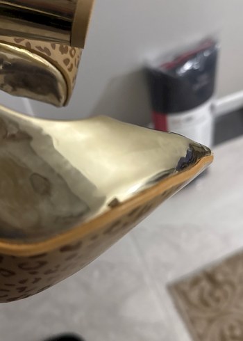 Bertocci Altın Rengi Tokalı Stiletto - Görsel 6