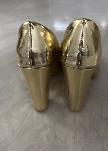Bertocci Altın Rengi Tokalı Stiletto - Görsel 5