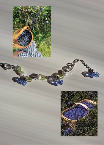 mavi kirazlı Bileklik