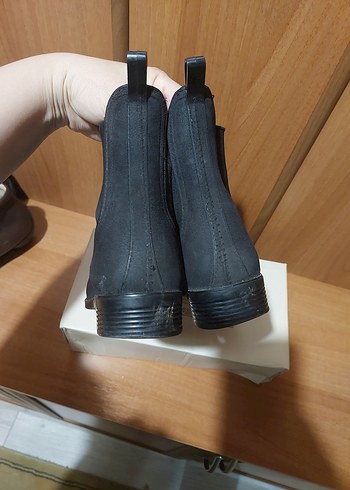 37 Beden siyah Renk Siyah Süet Tokalı Kadın Bot