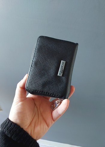 Kadın Siyah Deri Fermuarlı Cüzdan - Görsel 5