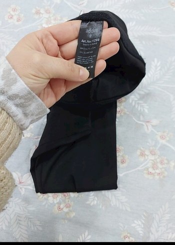 Siyah Dar Kesim Midi Kadın Tayt - Görsel 2