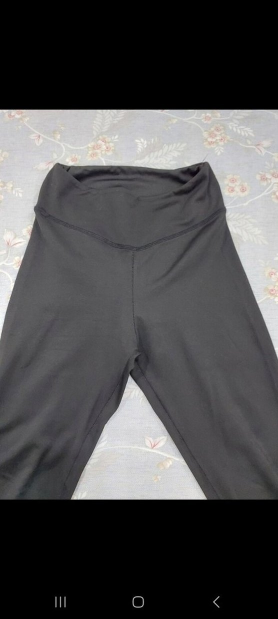 Siyah Dar Kesim Midi Kadın Tayt - Görsel 4