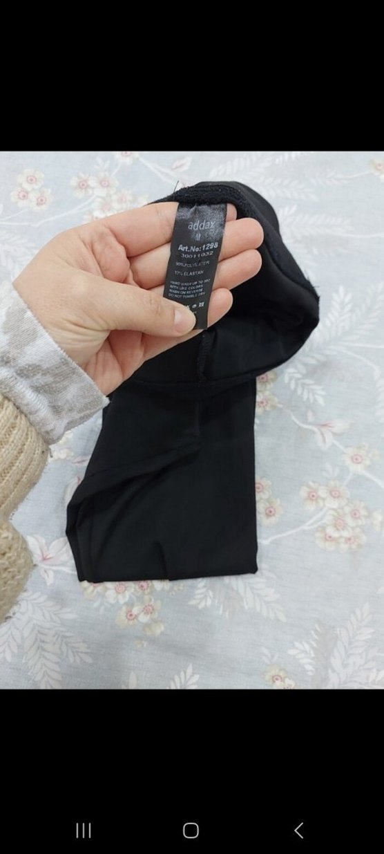 Siyah Dar Kesim Midi Kadın Tayt - Görsel 2