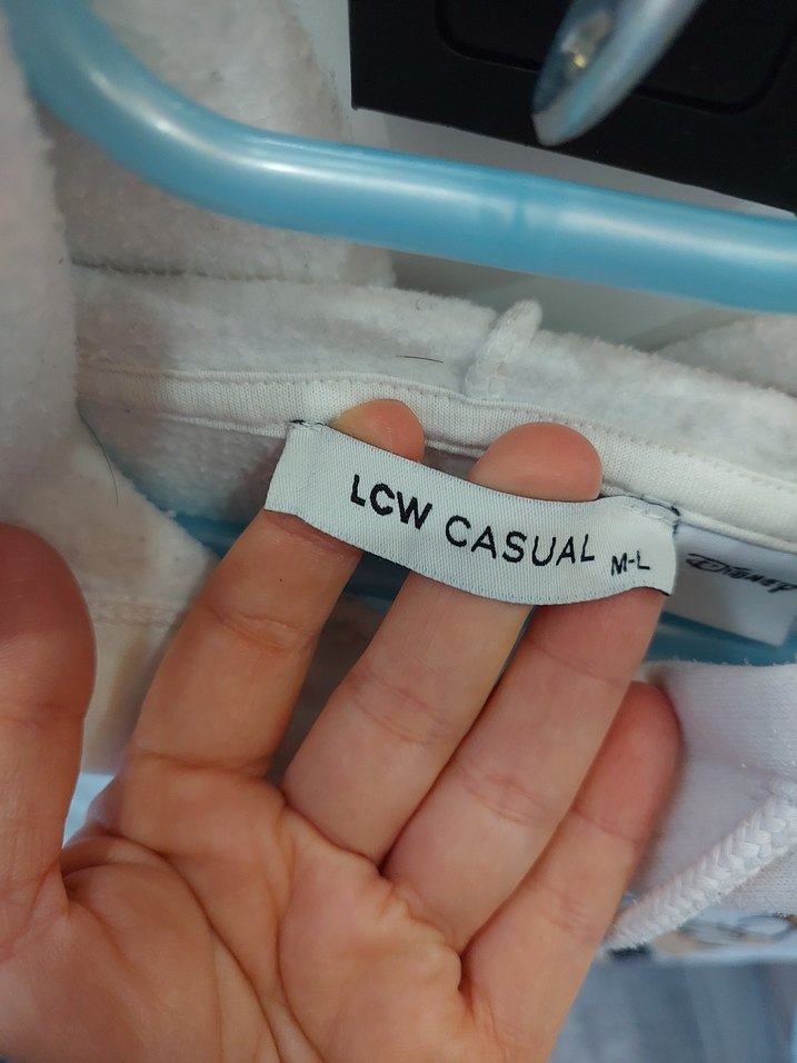 Beyaz Mickey Mouse Baskılı Kapüşonlu Sweatshirt - Görsel 3