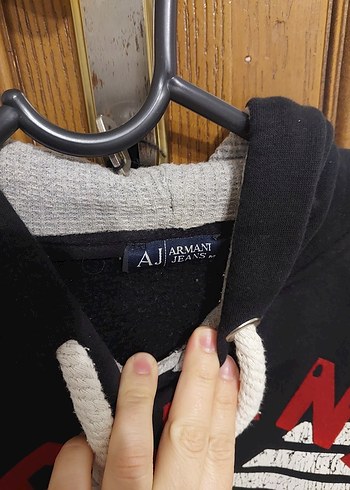 Erkek Gri Baskılı Fermuarlı Sweatshirt - Görsel 3