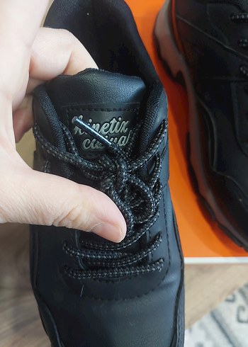 Siyah Gri Sneaker Velcro Bağcıklı - Görsel 6