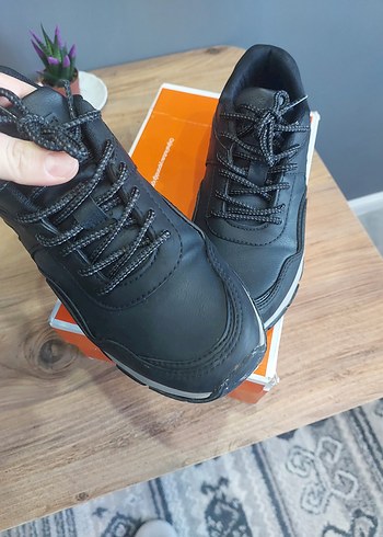 Siyah Gri Sneaker Velcro Bağcıklı - Görsel 2