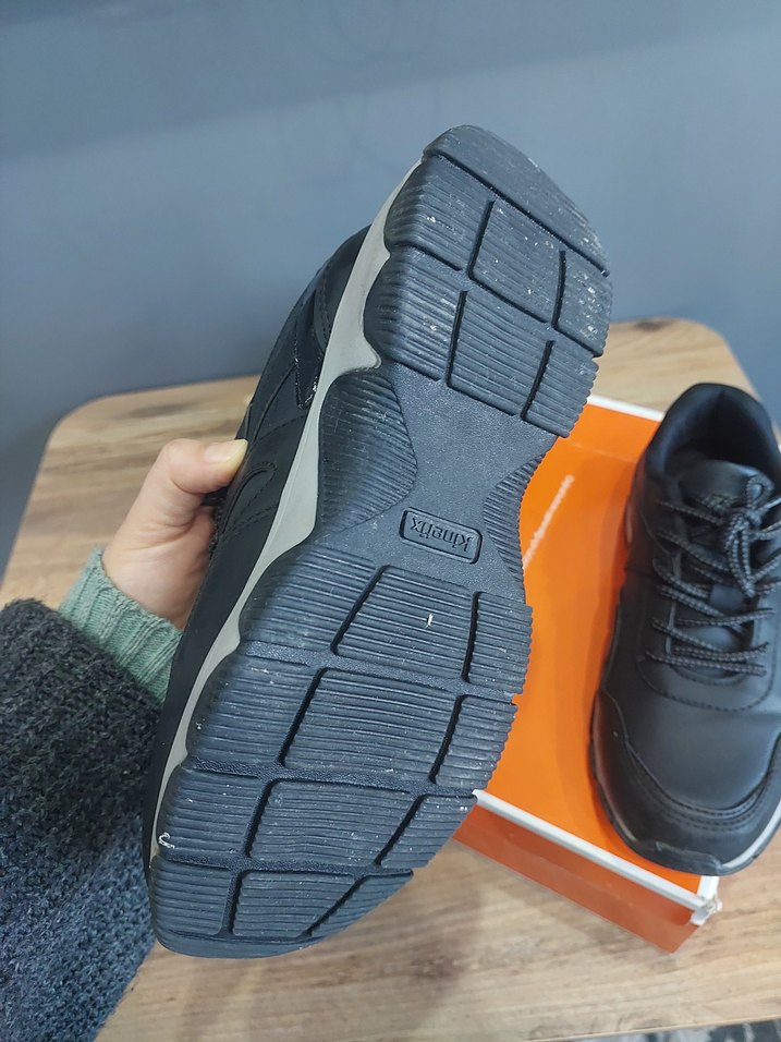 Siyah Gri Sneaker Velcro Bağcıklı - Görsel 4