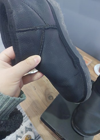 Siyah Rahat Kadın Botları, Dolgu Topuklu - Görsel 7