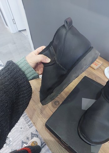 Siyah Rahat Kadın Botları, Dolgu Topuklu - Görsel 4