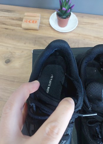 Siyah Kadın Spor Ayakkabı Velcro Detaylı - Görsel 4