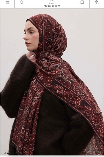 SIFIR KUTULU İPEK KARIŞIMLI FRESH SCARF SAL