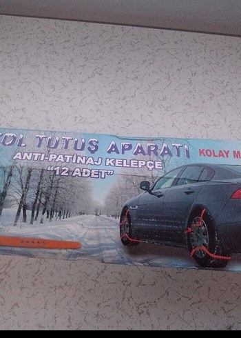 yol tutuş aparati anti patinaj kelepçe 12 li hic kullanılmadi - Görsel 8