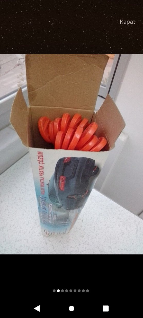 yol tutuş aparati anti patinaj kelepçe 12 li  hic kullanılmadi - Görsel 2