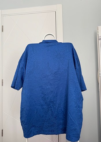 Erkek Mavi Kısa Kollu Polo Tişört - Görsel 2