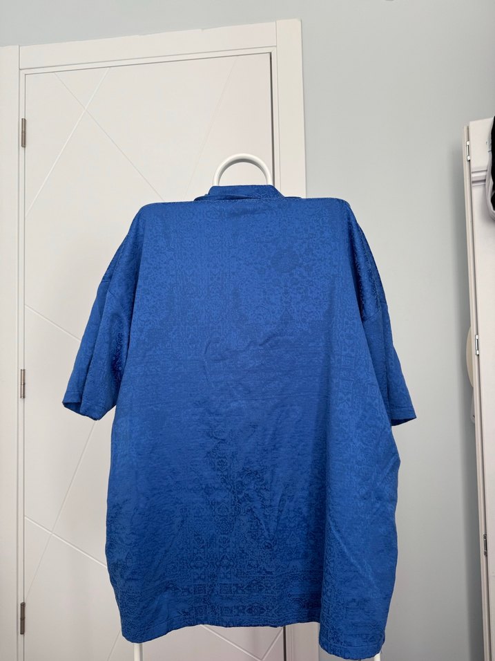 Erkek Mavi Kısa Kollu Polo Tişört - Görsel 2