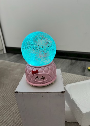 Pembe Müzikli Kar Küresi Oyuncağı - Görsel 3