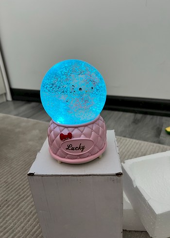 Pembe Müzikli Kar Küresi Oyuncağı - Görsel 4