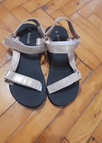 Polaris Polaris Bej Dolgu Topuklu Kadın Sandalet