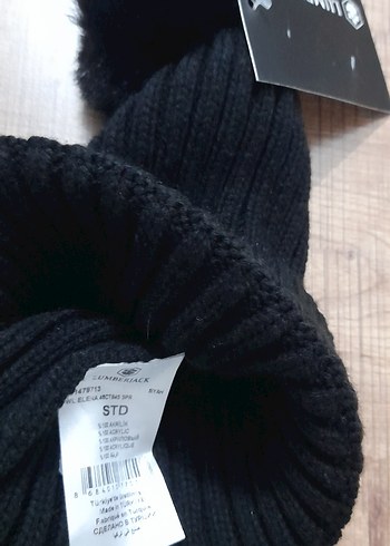 Lumberjack siyah Kürklü Kadın Yün Bere - Görsel 3