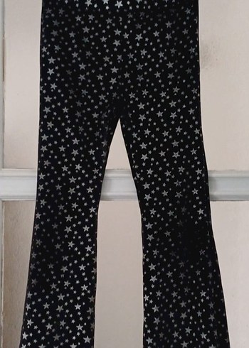 Yıldız Desenli Siyah Tayt - Görsel 2