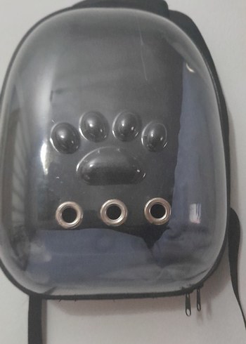 Gri Şeffaf Kedi Taşıma Çantası - Görsel 2