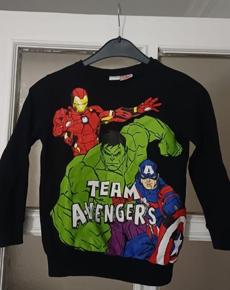Erkek Çocuk Avengers Baskılı Sweatshirt - Görsel 2