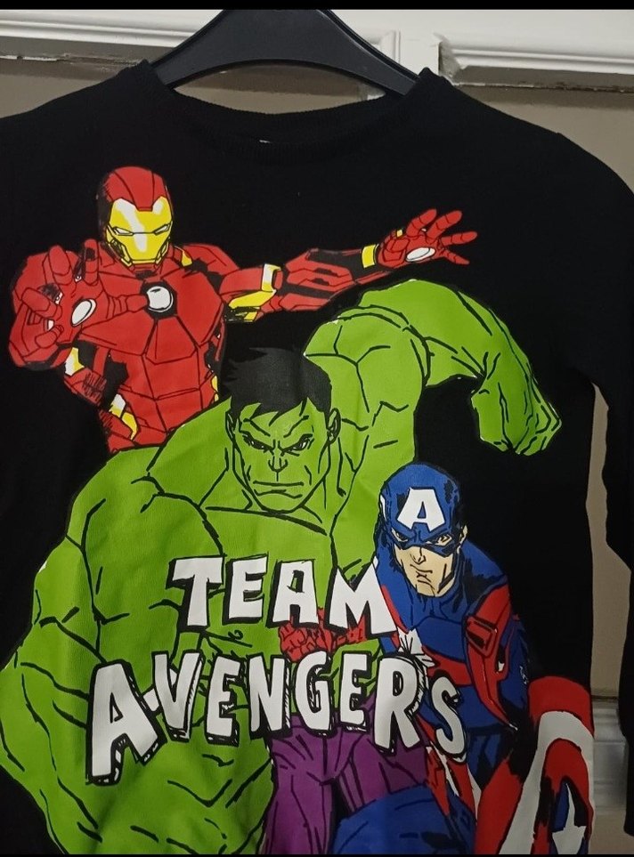 Erkek Çocuk Avengers Baskılı Sweatshirt - Görsel 4