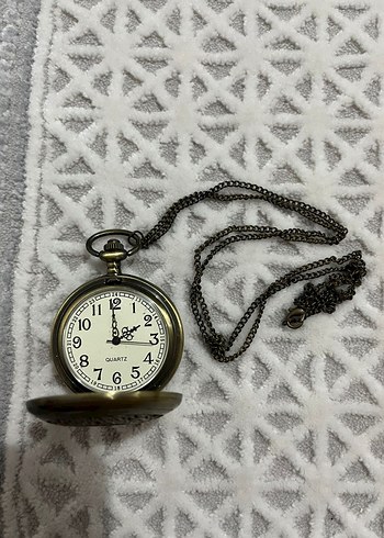 Beyaz Kadranlı Vintage Cep Saati