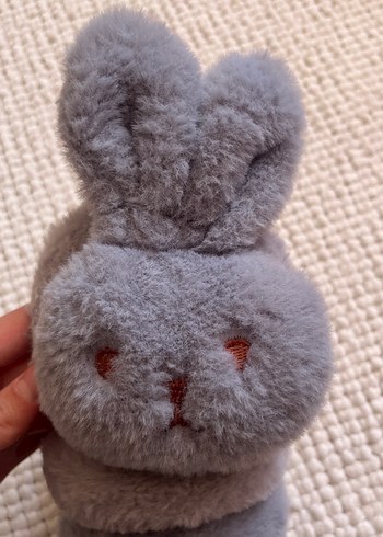 Gri Peluş Kulaklık - Görsel 2