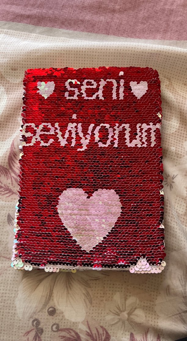 Parlak Pul Kapaklı Çok Renkli Defter - Görsel 2