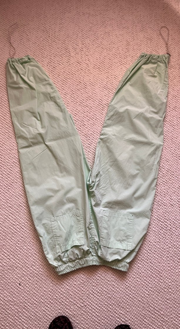 Yeşil Bol Kesim Pantolon - Görsel 3