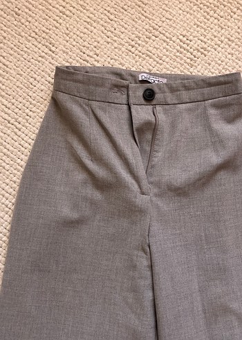 Gri  Kumaş Kadın Pantolon - Görsel 2