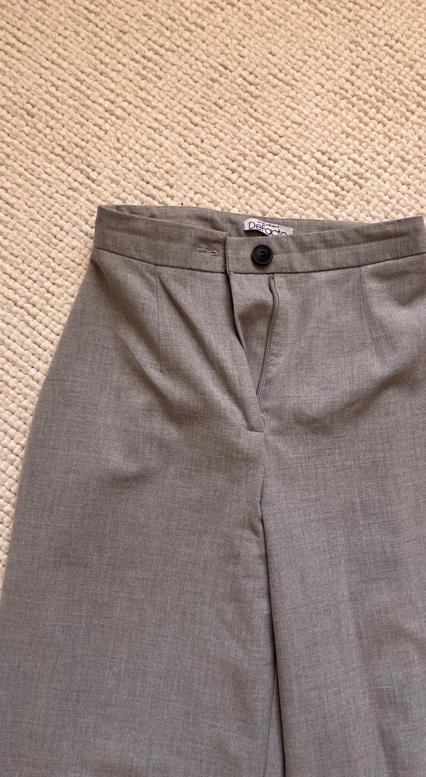 Gri  Kumaş Kadın Pantolon - Görsel 2