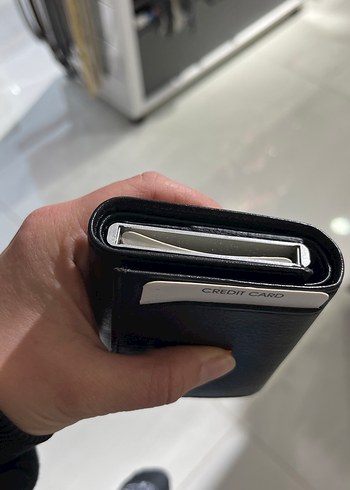 Siyah Minimalist Erkek Cüzdan - Görsel 4