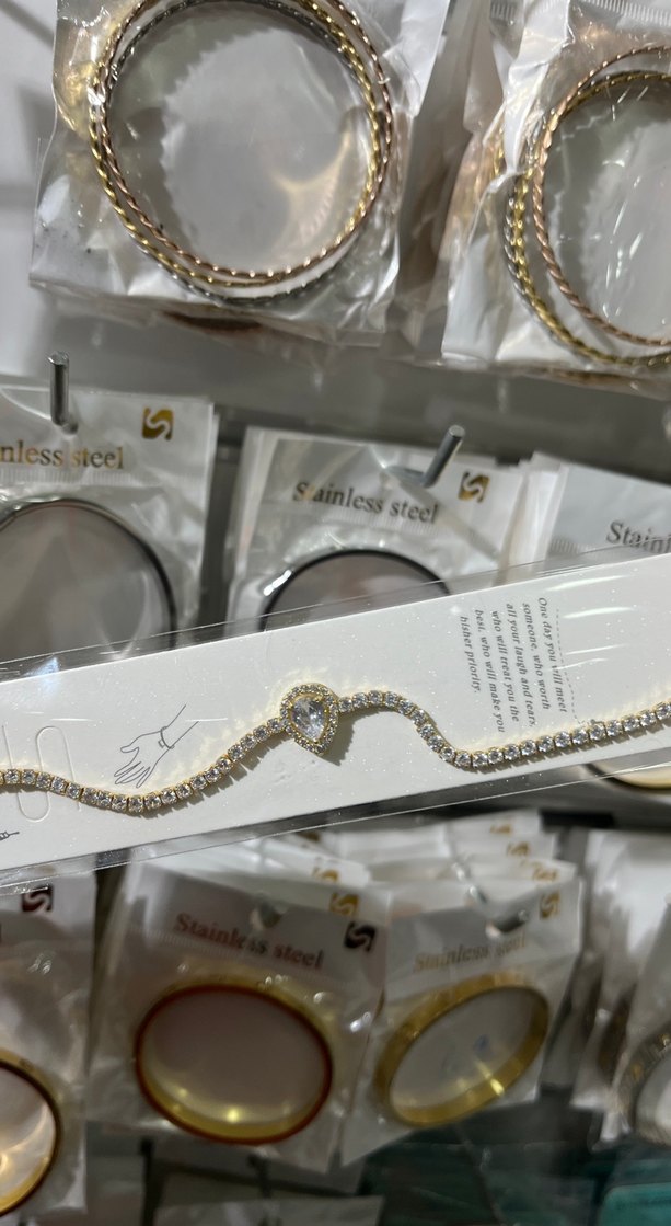 Çelik Zincir Detaylı Yılan Desenli Altın Bileklik - Görsel 2