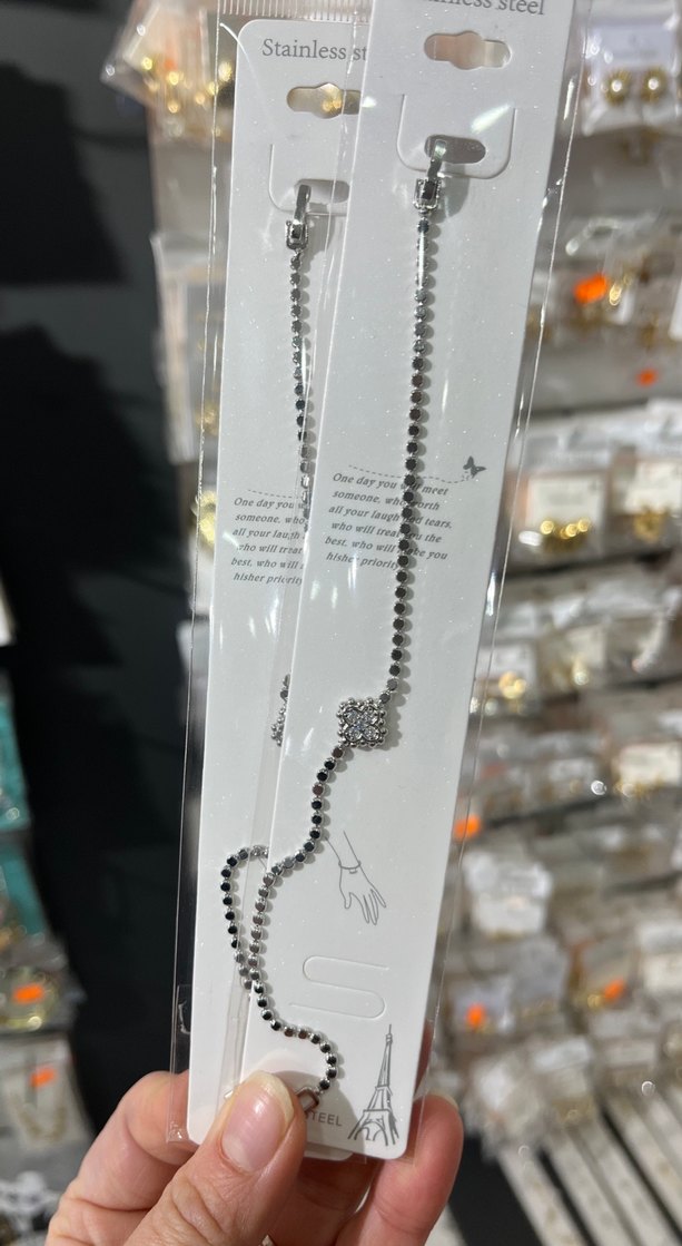 Çelik Gri Zincir Detaylı Minimalist Kadın Bileklik - Görsel 2