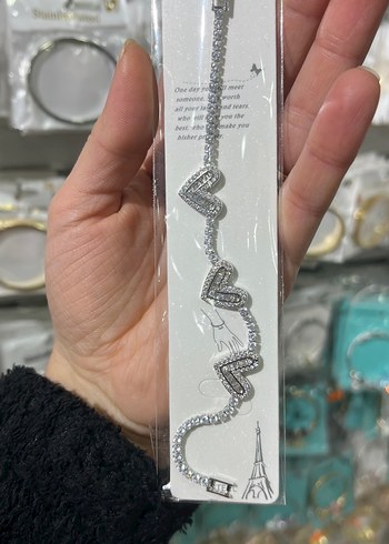 Çelik Zincir Detaylı Beyaz Yılan Desenli Bileklik - Görsel 2