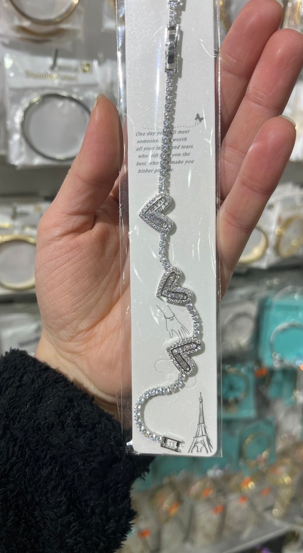 Çelik Zincir Detaylı Beyaz Yılan Desenli Bileklik - Görsel 2