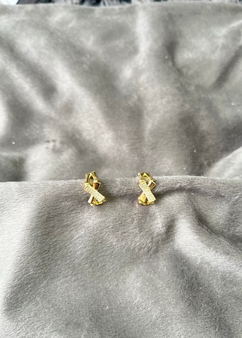 Altın Renkli Mini Payetli Kadın Küpeleri - Görsel 4