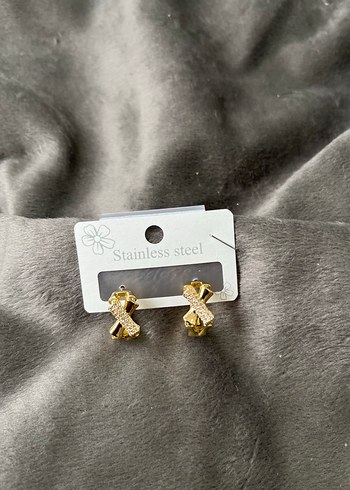 Altın Renkli Mini Payetli Kadın Küpeleri - Görsel 5