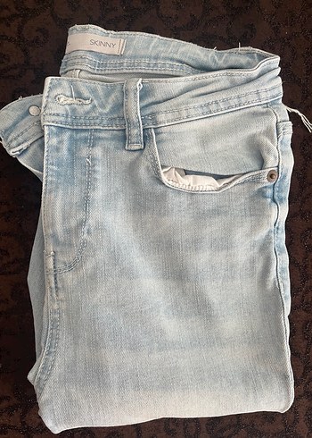 Gri Dar Kesim Midi Kadın Kot Pantolon - Görsel 3