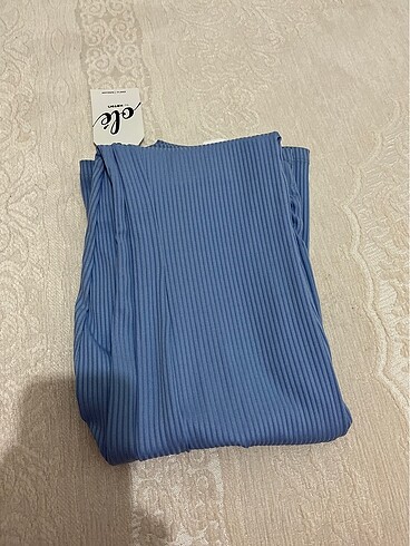 Yeni ? Rahat Kalıp Fitilli Pantolon (Mavi) - Görsel 6