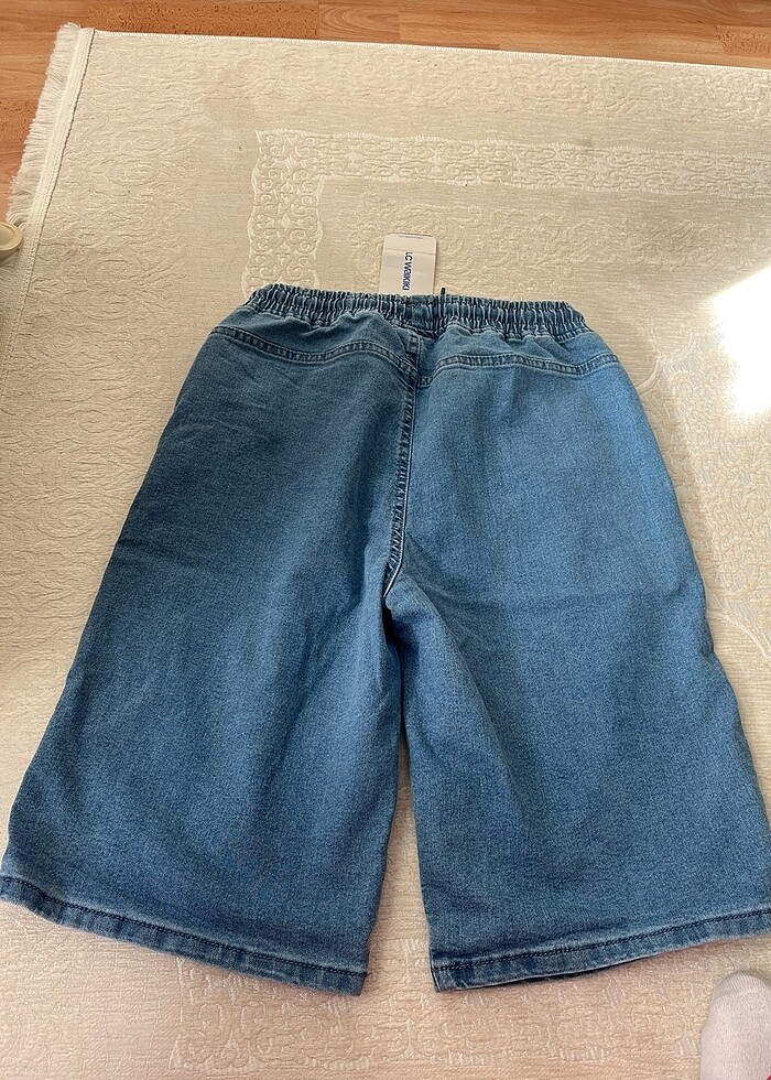 Etiketli Mavi LC Waikiki Kot Şort (Beli Ayarlanabilir) - Görsel 2