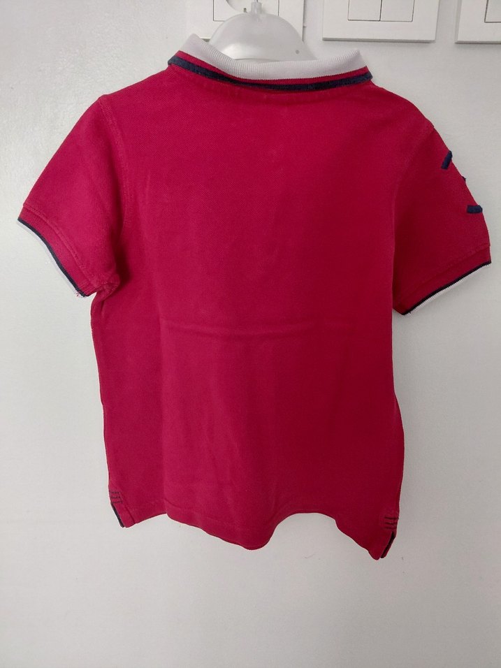 Erkek Çocuk Pembe Polo Yaka Tişört - Görsel 2